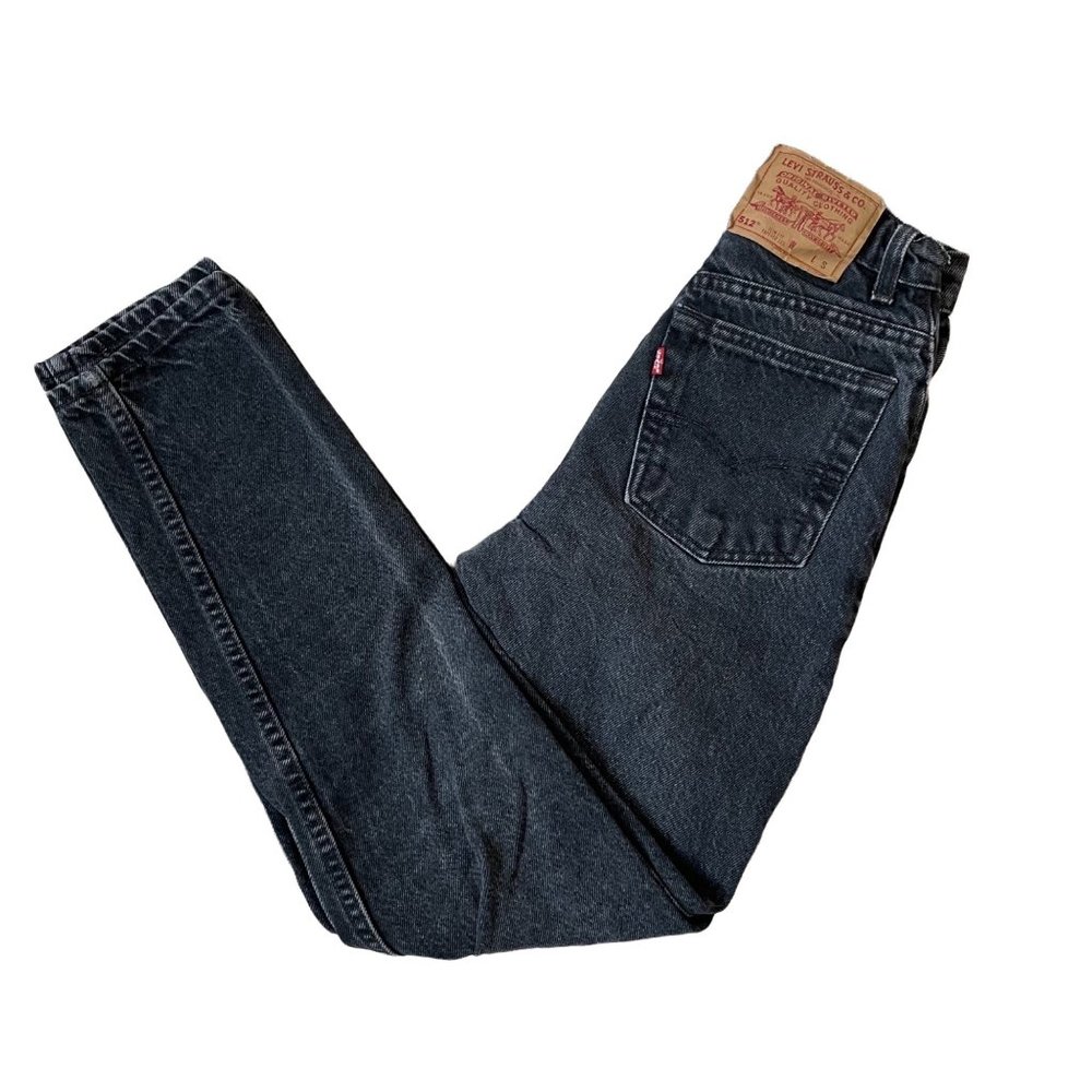 Vintage Levi’s 512 High Rise Tapered Jeans Black